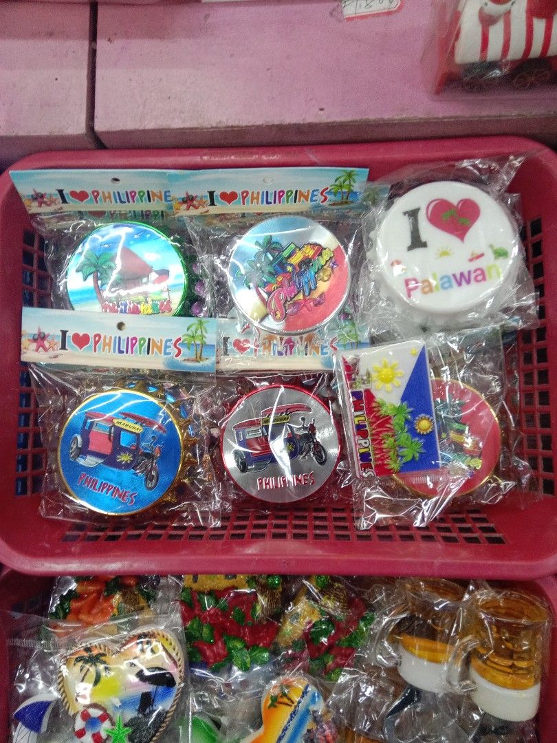 Philippines Souvenir Magnets - Various Designs (Category: Vintage Collectibles) located in Manila. Submitted by iliasjen3082126 (Listing ID 1461427649, Image 1). Description: 2 for 250- Set of souvenir magnets from the Philippines. - Features iconic Philippine designs: beaches, tricycles, flag. - Individually wrapped for gifting or personal collection. - Perfect for decorating refrigerators and other magnetic surfaces. - Bring a piece of the Phil