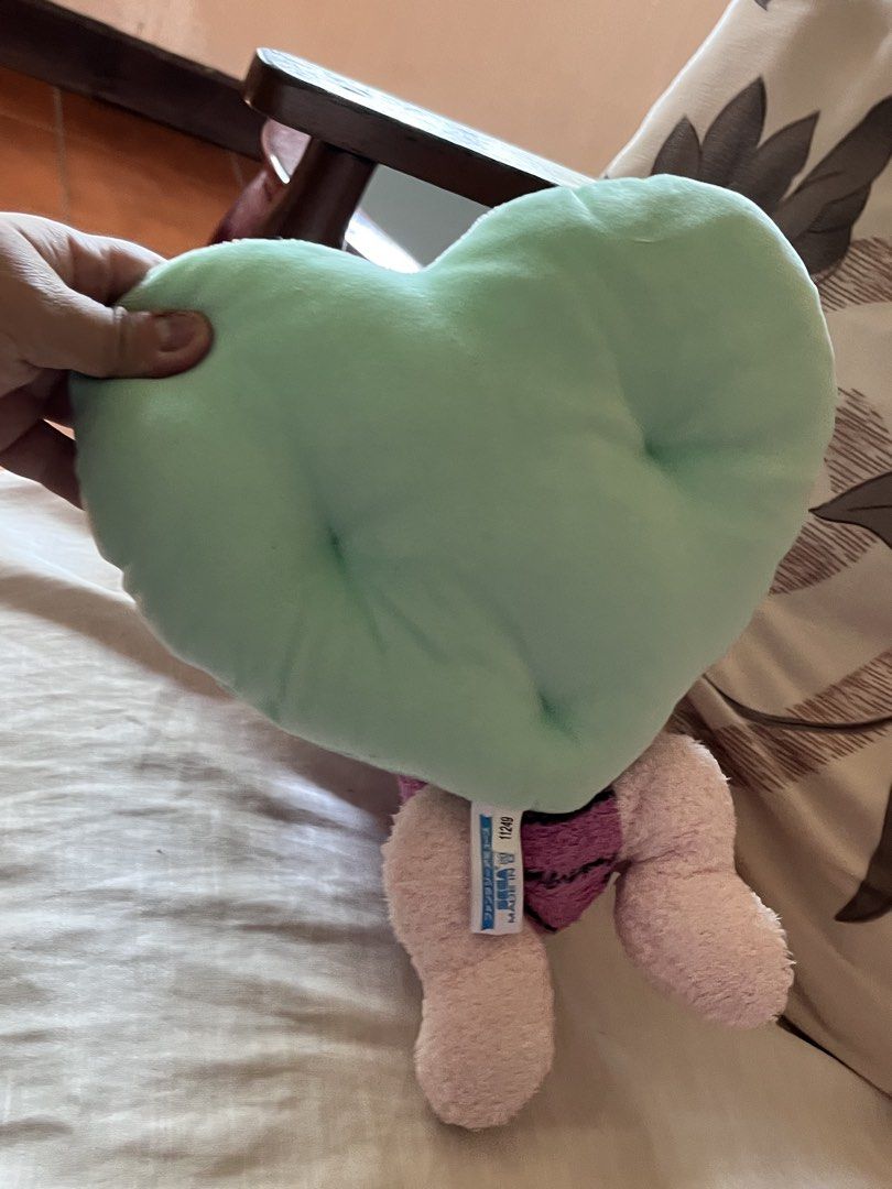 Piglet sleeping in heart pillow (Category: Plushies & Soft Toys) located in Paranaque City. Submitted by bonsaiart (Listing ID 1461402723, Image 3). Description: Pre owned Good condition 850+sf Payment via GCASH or paymaya No to meetup No to cop / cod Shipping via j&t only.