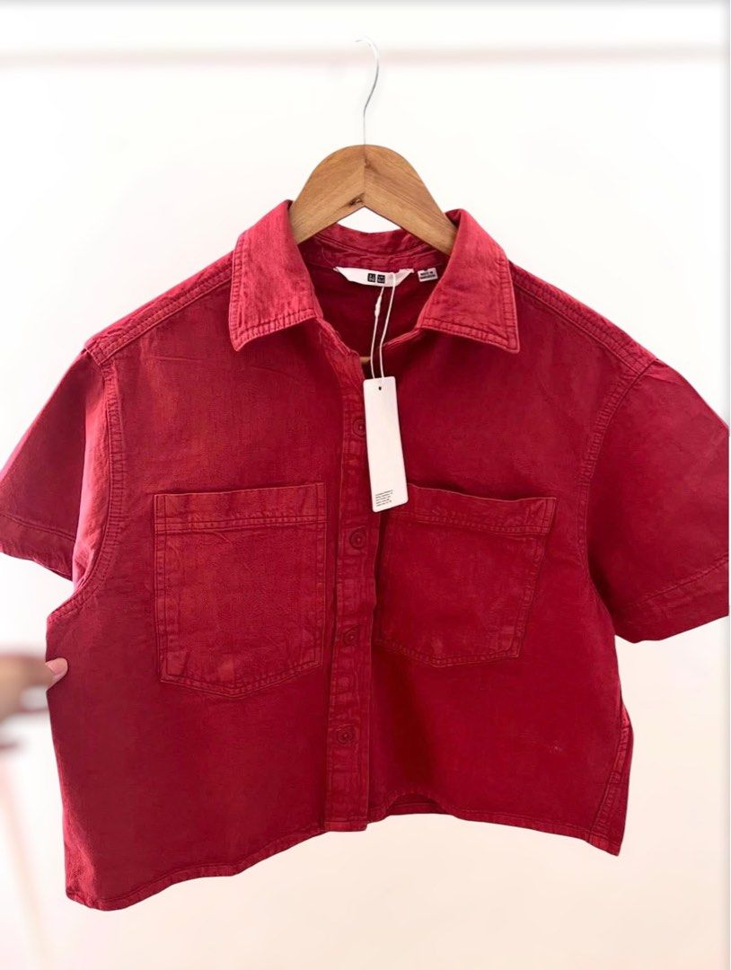 Polo (Category: Others Tops) located in San Fernando. Submitted by mci.ph (Listing ID 1461486910, Image 3). Description: Soft denim polo. Dm ur size. On hand and ready to ship.