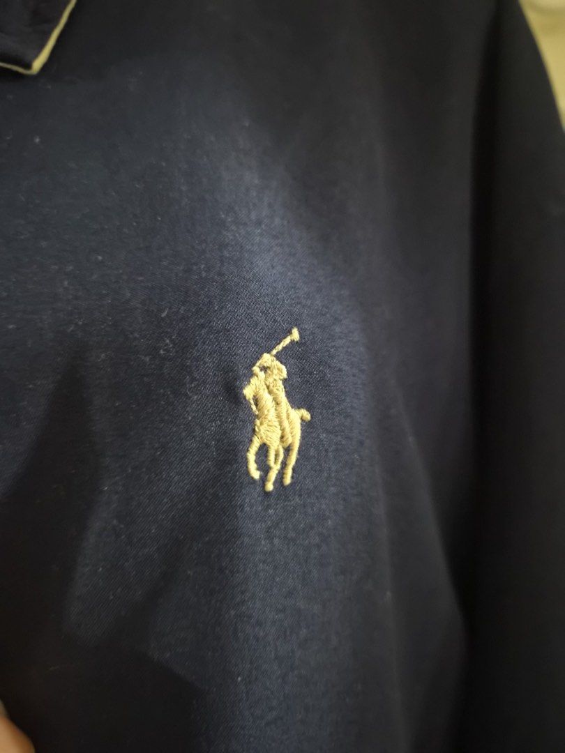 Polo by Ralph Lauren Navy Jacket Size L (Category: Coats, Jackets and Outerwear) located in Santa Rosa. Submitted by darkmochambw (Listing ID 1461512405, Image 1). Description: - Navy blue Polo by Ralph Lauren jacket - Size: L - L 28 W 25 - Made in Thailand - Material: 100% Polyester shell, 100% Cotton body & sleeve lining - Features: Zipper closure with branded pull tab, classic collar - Style: Great for layering.
