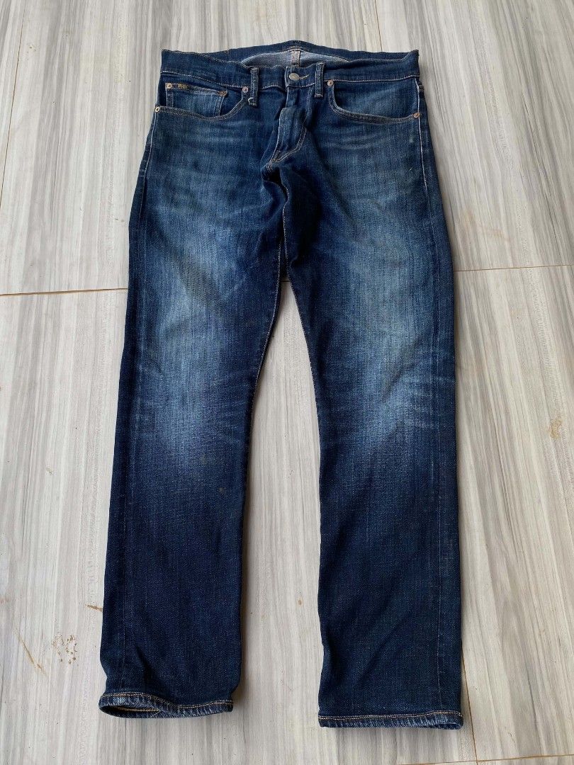 Polo Ralph Lauren Denim Jeans (Category: Jeans) located in Manila. Submitted by jessieboym36298 (Listing ID 1461558177, Image 2). Description: - Classic blue denim jeans by Polo Ralph Lauren - Signature leather patch at back waistband - Standard five-pocket styling - Button and zip fly closure - Ideal for everyday wear.