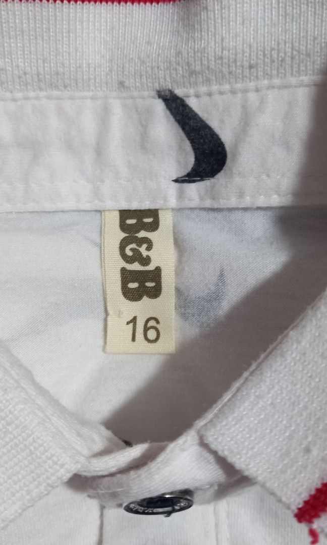 Polo shirt (Category: Babies & Kids Fashion) located in Manila. Submitted by rarefire-9644 (Listing ID 1461384553, Image 3). Description: Size 16.