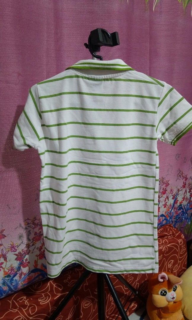 Polo shirt stripes (Category: Babies & Kids Fashion) located in Manila. Submitted by rarefire-9644 (Listing ID 1461392047, Image 2). Description: boys shirt size 10.