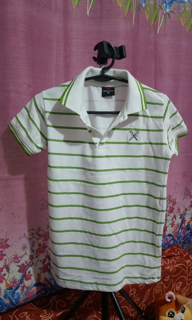 Polo shirt stripes (Category: Babies & Kids Fashion) located in Manila. Submitted by rarefire-9644 (Listing ID 1461392047, Image 1). Description: boys shirt size 10.