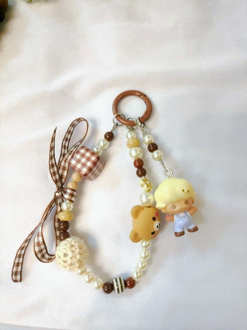 Popmart charms all authentic (Category: Charms) located in Caloocan City. Submitted by jark_moonshop (Listing ID 1461530752, Image 1). Description: - Handmade beaded keychain charms - Unique bead combinations - Features cute character figurines - Perfect for personalizing bags, backpacks, or keys - Available in various styles and colors - Ideal for gifting or everyday fun accessories 180 pesos each.