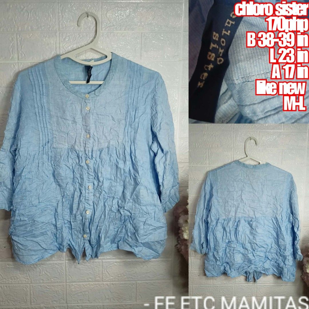 Powder blue blouse ML (Category: Blouses) located in Santa Maria. Submitted by usbrands1987 (Listing ID 1461528404, Image 1). Description: .