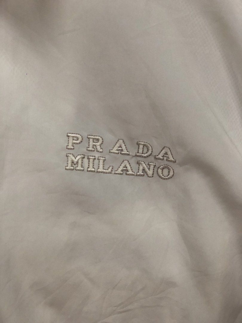 PRADA MILANO WB VTG JACKET (Category: Luxury Apparel) located in Baguio. Submitted by bilikabow (Listing ID 1461504100, Image 3). Description: PRADA MILANO WB VTG JACKET 23x27 Still solid in person 4,000OBO.