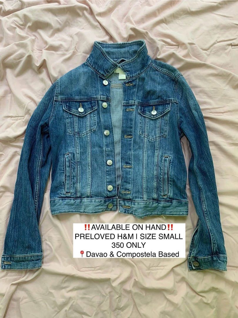 Preloved H&M Denim Jacket - Size Small (Category: Coats, Jackets and Outerwear) located in Davao. Submitted by akushhla (Listing ID 1461479172, Image 1). Description: .