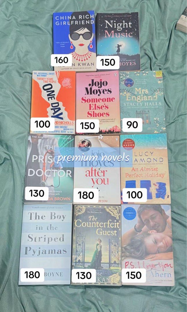 PREMIUM Preloved Books (Category: Storybooks) located in Manila. Submitted by kreserie (Listing ID 1461517715, Image 2). Description: ୨୧ ˚₊‧ **NEW ARRIVAL!** ‧₊˚ ୨୧ PREMIUM & FAMOUS NOVELS For readers who love the classics, bestsellers & stories everyone knows and loves! 📚🤎 A curated collection of **famous novels, timeless favorites & must-reads** — perfect for your bookshelf or next reading obsession. 🎀 ♡ **₱90–₱180 each** ♡ **TITLE + PRICE**