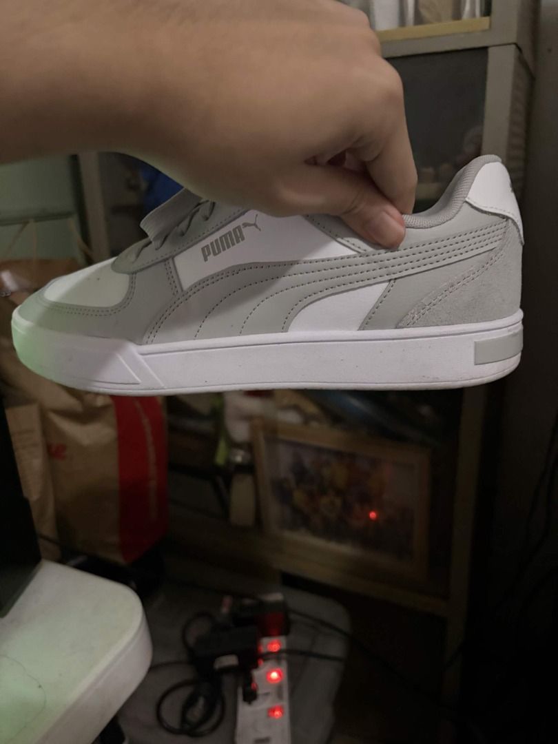 Puma CAVEN Ash Grey and White Sneakers (Category: Casual Shoes) located in Quezon City. Submitted by 1apollo (Listing ID 1461406161, Image 1). Description: -Used once only, rfs too small for my size - 3200 brand new price & 1900 sale price on puma website NO ISSUES 100% CLEAN INSPECT ALL U WANT!!!! RUSH SELLING!! fast break!!.