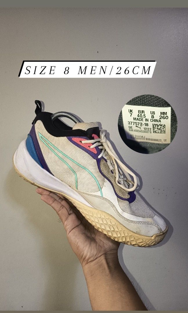 PUMA Playmaker Pro basketball shoe (Category: Sneakers) located in Pasay City. Submitted by ODDXX (Listing ID 1461431553, Image 1). Description: PUMA Playmaker Pro basketball shoe Size 8 US Men/26cm Good Condition Honest issue: Sole Separation. 799php +SF only!.