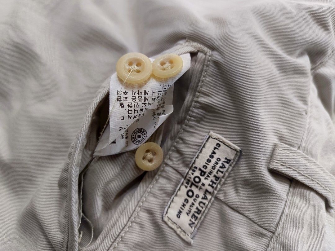 Ralph Lauren Classic Polo Chino (Category: Chinos) located in Zamboanga. Submitted by selldamn.vintage (Listing ID 1461365580, Image 3). Description: - Ralph Lauren Classic Polo Chino Prospect Pants - Reverse pleated style - 100% Cotton - Size: 34 Waist - Color: Light Beige/Tan - Ideal for casual and smart casual outfits.