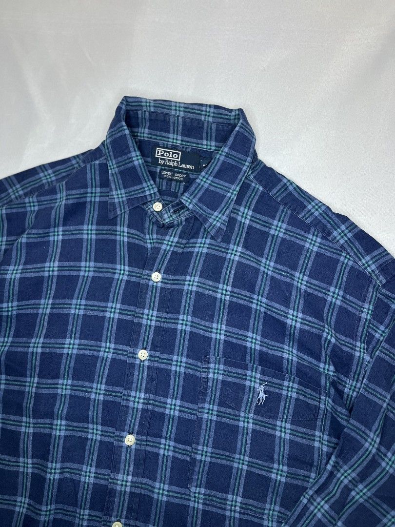 Ralph Lauren Flannel (Category: Formal Shirts) located in Cabuyao City. Submitted by grand_vault (Listing ID 1461481166, Image 3). Description: Ralph Lauren Flannel Size: XL Width: 26 Length: 28 Condition: 10/10 Color rate: 10/10 Issue: None.