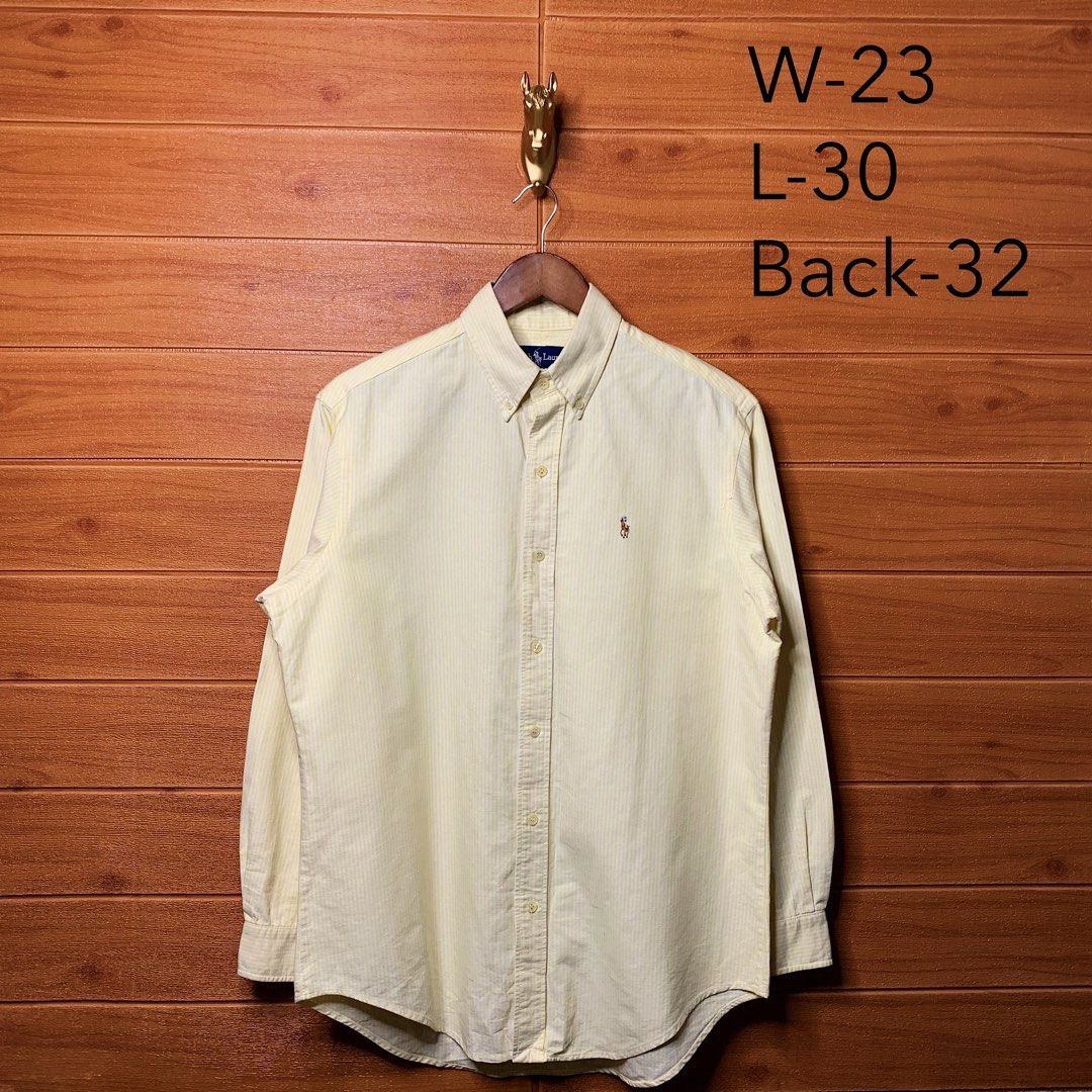 Ralph Lauren RL Striped Button down (Category: Formal Shirts) located in Quezon City. Submitted by donklasiko (Listing ID 1461558381, Image 2). Description: Condition: 9.5+/10 Pristine condition Issue: non Refer to the dimension 🤗 PM FOR MORE DETAILS NO RETURN, NO EXCHANGE & NO REFUND! ✅I ALSO ACCEPT TRADE/SWAP TO ANYTHING JUST DROP YOUR OFFER Please manage your expectations, this is a secondhand item. What you see is what you get 😊 💵MOP: GCAS