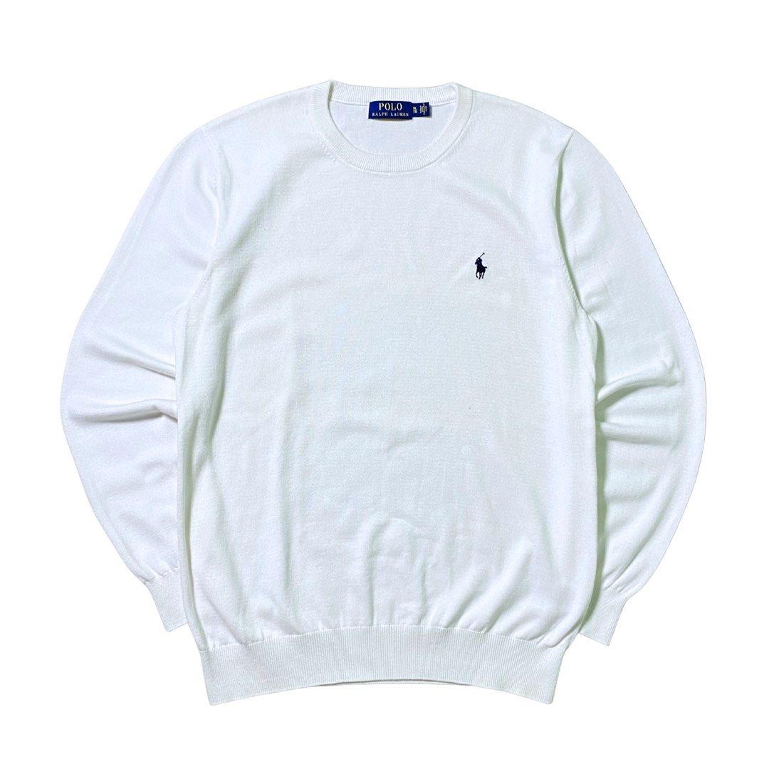 Ralph Lauren White Knitted Longsleeves (Category: Tshirts & Polo Shirts ) located in Manila. Submitted by streetplug (Listing ID 1461542350, Image 1). Description: issues : none ☑️ sizes : 23 x 27 10/10 color rate 🎨 complete tags ✅ las piñas location 📌 jnt or lalamove 🚛 meetup around las piñas area ‼️.