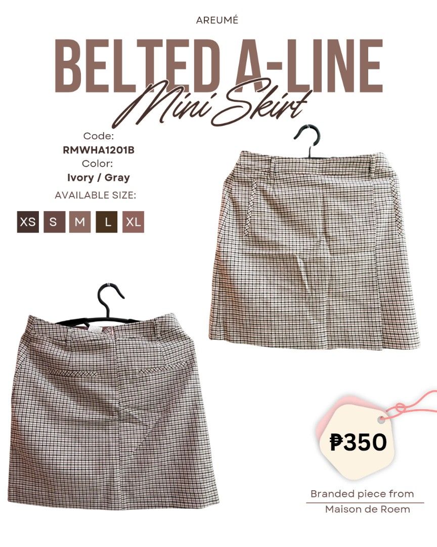 Random Korean Skirt (Category: Skirts) located in Manila. Submitted by cillyceline (Listing ID 1461480471, Image 3). Description: Korean Skirt from Roem brand, check the code at roem.com for authenticity..