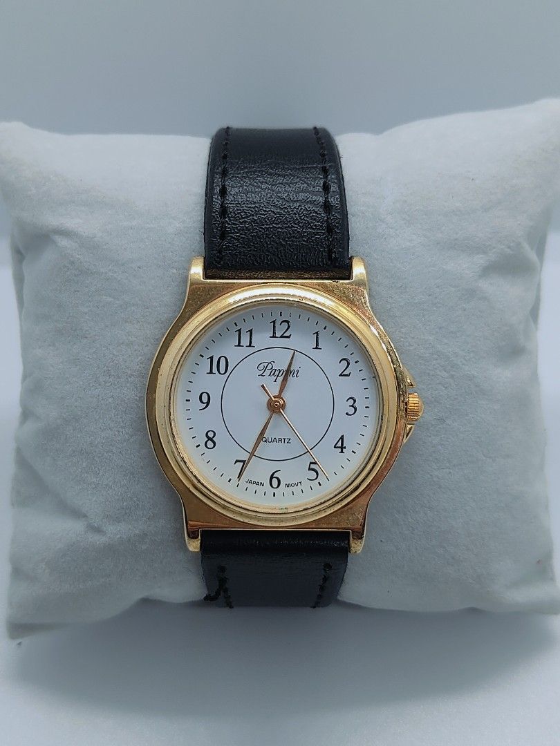 Rare Papini Ladies Watch (Category: Luxury Watches) located in Bacoor. Submitted by cheskarica (Listing ID 1461542689, Image 1). Description: Authentic. Buy with confidence! Can be worn right away without issues. Aftermarket leather strap JDM.