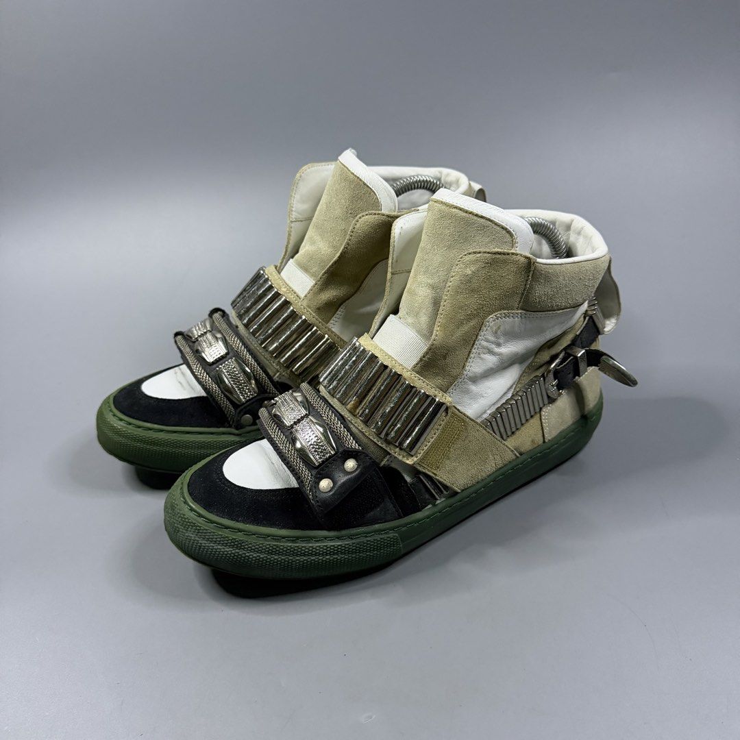 (Rare) Toga Pulla - Metal Studs High Top Sneakers (Category: Sneakers) located in Paranaque City. Submitted by millennial_goodz (Listing ID 1461472269, Image 3). Description: WTS (Rare) Toga Pulla - Metal Studs High Top Sneakers Size 38 Very good condition Authentic, pair only DM.