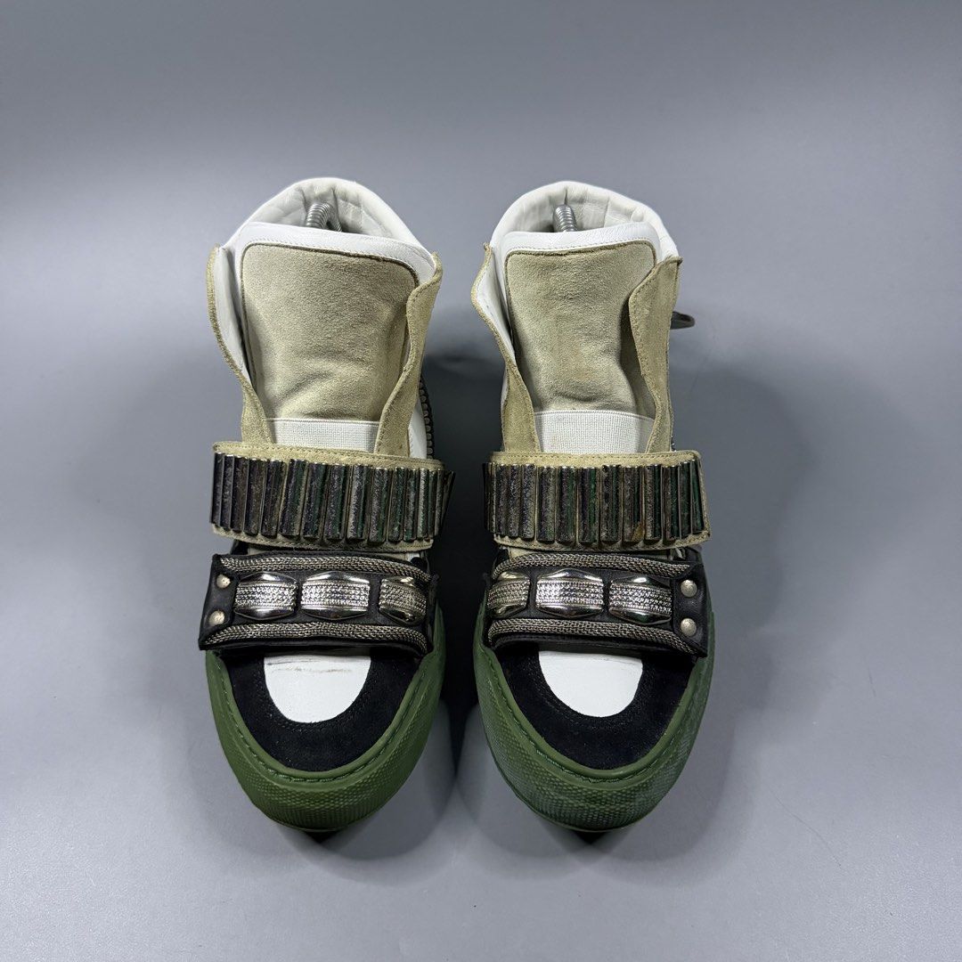 (Rare) Toga Pulla - Metal Studs High Top Sneakers (Category: Sneakers) located in Paranaque City. Submitted by millennial_goodz (Listing ID 1461472269, Image 2). Description: WTS (Rare) Toga Pulla - Metal Studs High Top Sneakers Size 38 Very good condition Authentic, pair only DM.