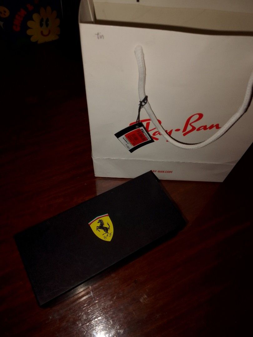 Rayban Ferrari (Category: Luxury Accessories) located in Caloocan City. Submitted by freelion.40c3b4 (Listing ID 1461490648, Image 1). Description: Rayban ferrari never used dm me for further details...