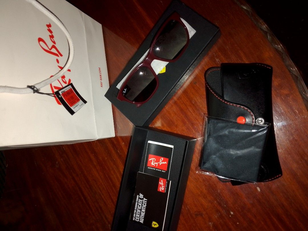 Rayban Ferrari (Category: Luxury Accessories) located in Caloocan City. Submitted by freelion.40c3b4 (Listing ID 1461490648, Image 3). Description: Rayban ferrari never used dm me for further details...