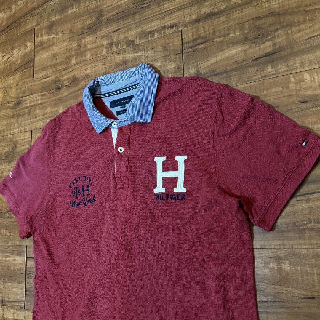 Red Tommy Hilfiger Polo Tee (Category: Tshirts & Polo Shirts ) located in Cagayan de Oro. Submitted by ivanjsell (Listing ID 1461468983, Image 2). Description: w - 21.5 l - 28.5 fits LARGE - XL sf should be covered by the buyer.