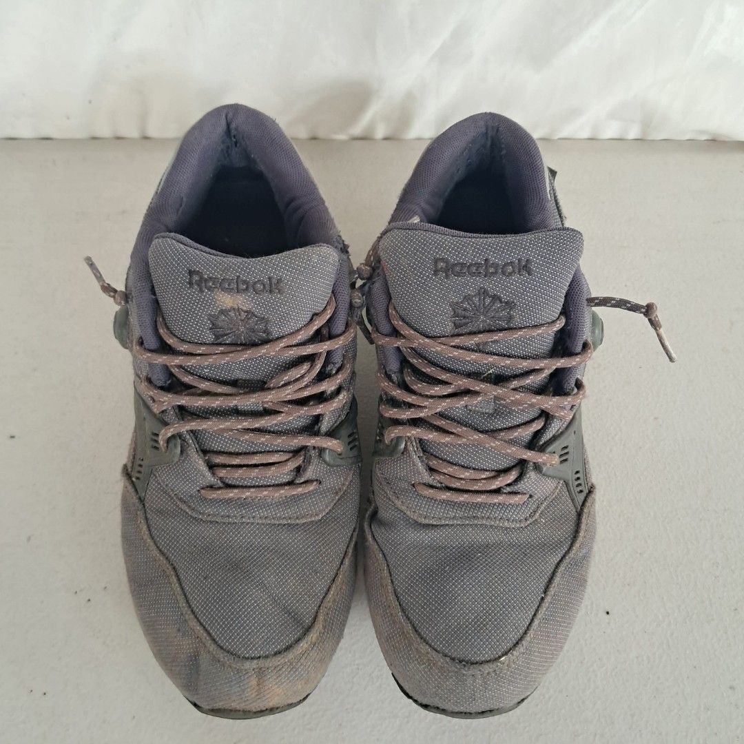 Reebok Pump Plus Cordura Grey Sneakers (Category: Sneakers) located in Bulacan. Submitted by amarijapansurplus (Listing ID 1461430347, Image 1). Description: Grey Reebok sneakers. Features Cordura fabric. Laces are grey with pink flecks. Some dirt marks on the soles and uppers. Tread on the soles still looks good. Pump mechanism on the side. Ready for your next adventure..