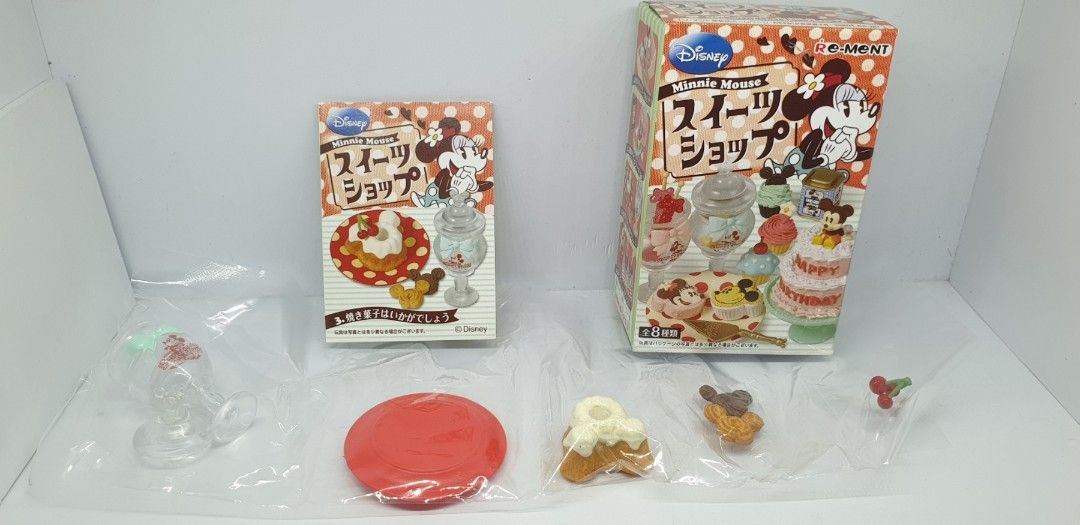 Re-Ment Disney Minnie Mouse Sweets Shop (Category: Designer & Blind Box Toys) located in Manila. Submitted by minihobbies23 (Listing ID 1461458232, Image 1). Description: - Re-Ment Disney Minnie Mouse Sweets Shop #3 - Ideal for collectors and dollhouse displays. - Fun Disney collectible item..