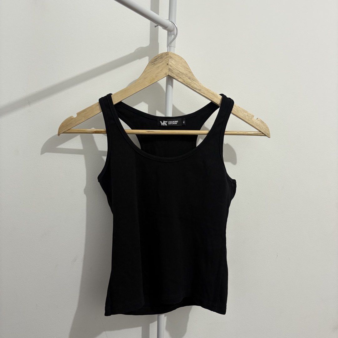 Rib Knitted Racerback Top (Black) (Category: Sleeveless) located in Quezon City. Submitted by thisisshobe (Listing ID 1461472536, Image 1). Description: 🌊 NOTE: Kindly read the reminders posted in the product slideshow. Follow us on our Social Media Page: Sunny Clothing PH 🌞 ——— 💫 Product Information • Brand: N/A • Size: Mediums • Details: Rib Knitted Fabric.