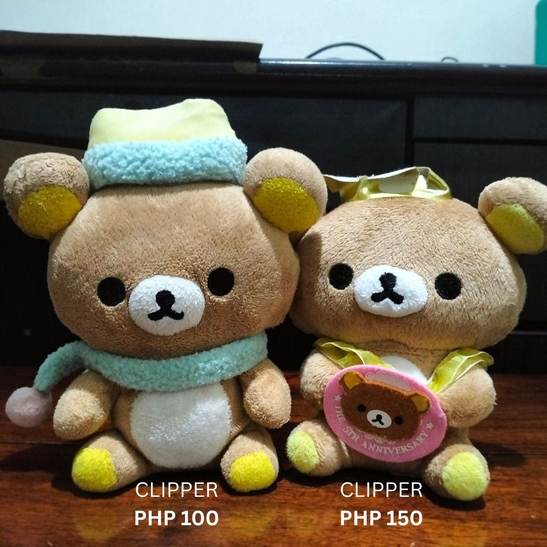 Rilakkuma Plush Set (from Clipper) (Category: Plushies & Soft Toys) located in Cabanatuan. Submitted by smol.nol (Listing ID 1461426509, Image 1). Description: CROSSPOSTED wts lfb ph Rilakkuma Plush Set from Clipper - Prices included in the picture - Can buy individually - Still in good condition - Can send more pictures via dm PHP 250 set rfs: decluttering MOP: GCash MOD: J&T 📍 Cabanatuan City, Nueva Ecija.