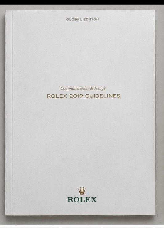 Rolex 2019 Guidelines Global Edition Communication & Image Book (Category: Textbooks) located in Makati City. Submitted by dags011 (Listing ID 1461504070, Image 1). Description: - Official Rolex 2019 Guidelines book (Global Edition) - Covers communication and brand image - Details on perpetuating the Rolex legend - Insights on supporting retailers - Planning and strategy information - Excellent reference for brand strategy and marketing professio
