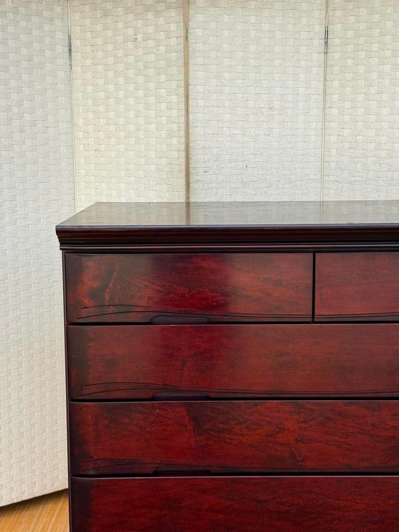 ROSEWOOD CHEST DRAWER IN GOOD CONDITION (Category: Shelves, Cabinets & Racks) located in Manila. Submitted by jerichocal17856 (Listing ID 1461428103, Image 3). Description: JAPAN SURPLUS SOLID WOOD ROSEWOOD CHEST DRAWER IN GOOD CONDITION SIZE: 45H x 41.5L x 24.5W inches.