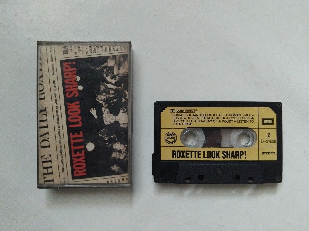 ROXETTE - LOOK SHARP ( CASSETTE ) (Category: CDs & DVDs) located in Makati City. Submitted by KAMUSIKATAYO (Listing ID 1461358959, Image 1). Description: VERY GOOD CONDITION.