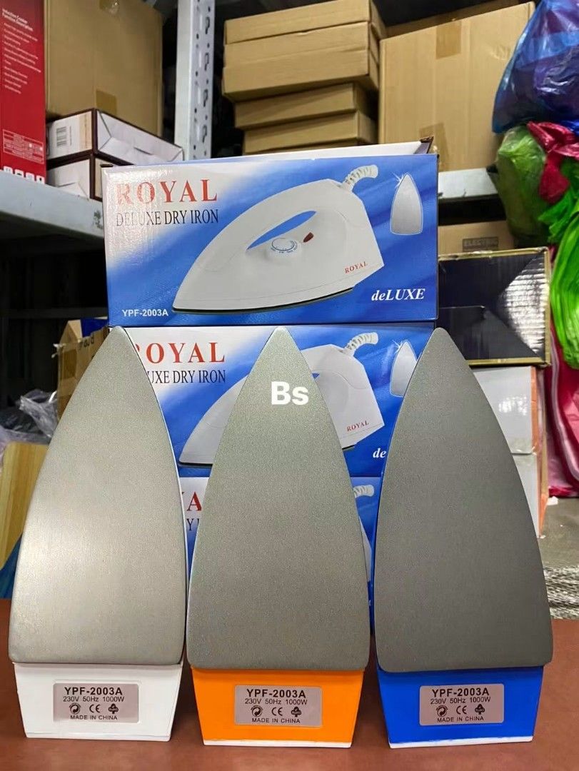 ROYAL DRY IRON 1000W (Category: Irons & Steamers) located in Manila. Submitted by imeldacsantiago (Listing ID 1461467583, Image 3). Description: ROYAL DRY IRON 1000W CODE SEAN09132026 PRICE 430 CUT OFF OF ORDERS 11AM (SAME DAY DELIVERY WITHIN MANILA AREA) VIA GRAB, LALAMOVE MOP: COD (MANILA AREA, CAVITE,BULACAN NEXT DAY DELIVERY) GCASH (MANILA, CAVITE, BULACAN AREA, SAME DAY DELIVERY) BDO REMITTANCE CENTERS PLS PM US FOR ORDERS AND INQUIRIES.TIA.