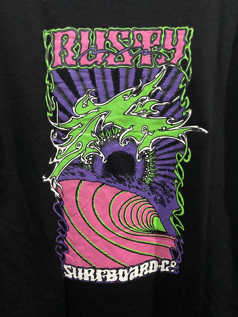 Rusty - Mullet Graphic Shirt (Category: Tshirts & Polo Shirts ) located in Naga. Submitted by junked_garments_v2 (Listing ID 1461514563, Image 3). Description: Rusty - Mullet Graphic Shirt Excellent condition No Issue Need Wash Width 20” / Length 28” Dm me to purchase!’.