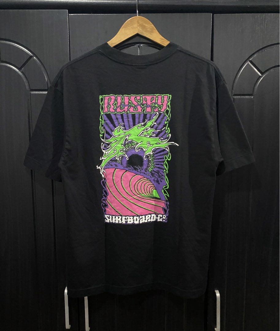 Rusty - Mullet Graphic Shirt (Category: Tshirts & Polo Shirts ) located in Naga. Submitted by junked_garments_v2 (Listing ID 1461514563, Image 1). Description: Rusty - Mullet Graphic Shirt Excellent condition No Issue Need Wash Width 20” / Length 28” Dm me to purchase!’.