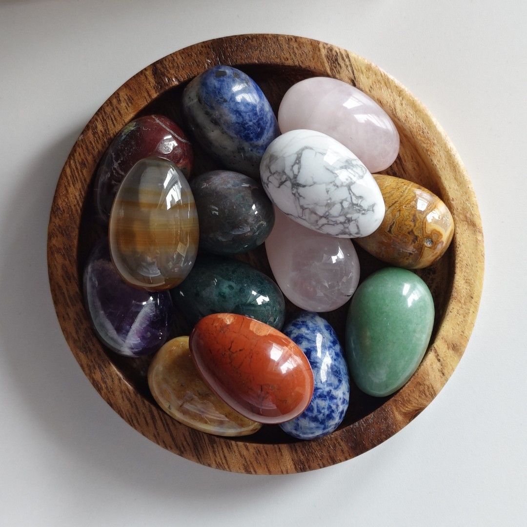 Natural Crystal Egg 3cm (Category: Everything Else Others) located in Manila. Submitted by sagesoulscribblesstones (Listing ID 1461333359, Image 2). Description: ✨ Welcome new beginnings with our Natural Crystal Eggs! ✨ ​The egg shape has long been celebrated as a universal symbol of creation, transformation, and fresh starts. Crafted from genuine gemstones, these polished stones are the perfect daily companion for your journey of rediscovery. ​W