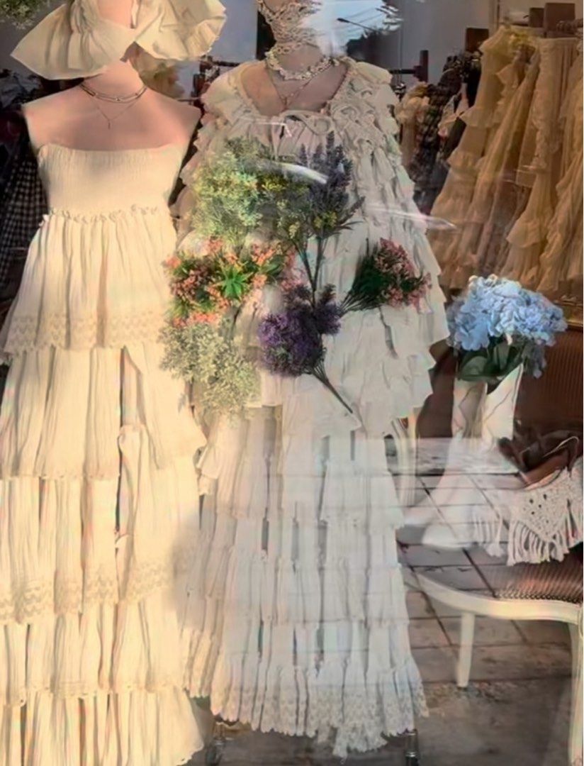 Sale🌺 Quality Boho Open Back Layer Summer Dress (Category: Dresses) located in San Juan City. Submitted by jeane_de_arcc (Listing ID 1461339352, Image 2). Description: -Pleated Cotton, hq -FREESIZE XS - EXTRA LARGE Length: 58” 🌸Seller’s Fave.