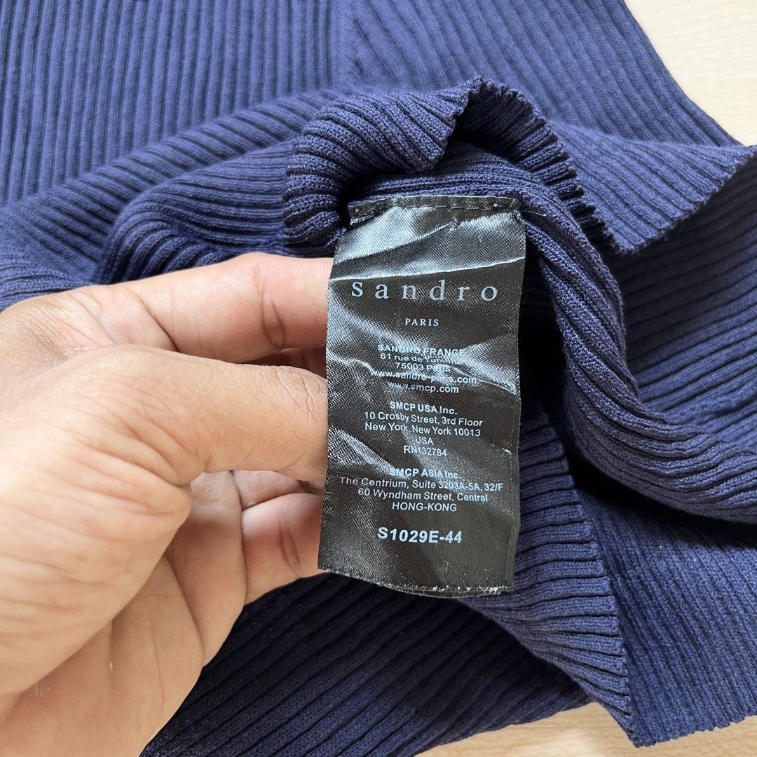 SANDRO PARIS KNIT POLO QUARTER ZIP (Category: Shirts) located in Cabadbaran. Submitted by reylandx (Listing ID 1461437328, Image 3). Description: Color rate: 9.8/10 No issue Likenew condition ₱750 freeship.