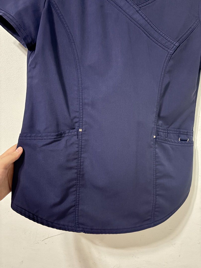 SCRUBSTAR SCRUB SET (Category: Sets or Coordinates) located in San Marcelino. Submitted by abyanggg (Listing ID 1461469028, Image 2). Description: Scrub star ultimate Navy blue Color rate 9.5/10 XS on tag (can fit S-M) Top:B38, S16, L26, 3 pockets, 1 ID holder Pants: W26-28, L38, 4 pockets cargo jogger Issue: small bleach stain sa may bottom part ng pants.