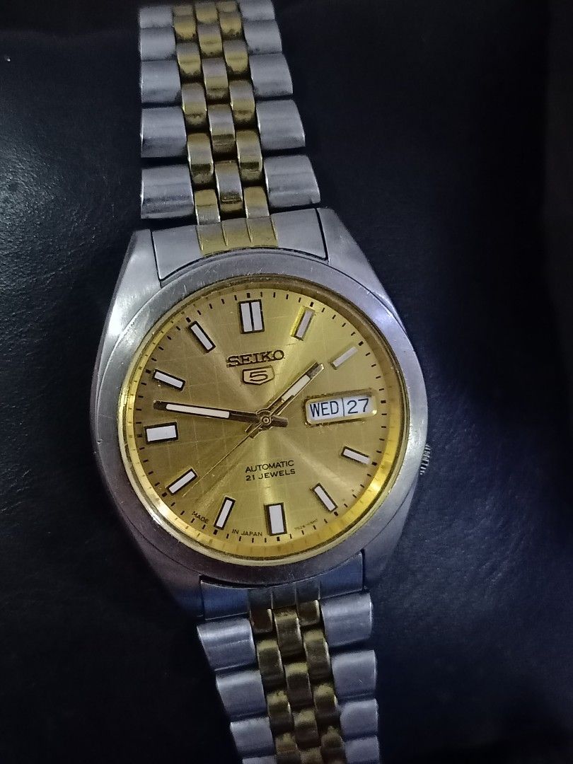 Seiko automatic (Category: Men's Watches) located in Las Pinas. Submitted by quick_deals_great_finds2 (Listing ID 1461453333, Image 2). Description: Original 7s26 seiko automatic 38mm medium fits wrist 7.2 Good Working condition.