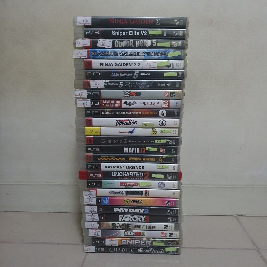 Selling 50+ Sony PS3 Videogames 3/4 Set (Category: PlayStation) located in Quezon City. Submitted by itemsforadoption (Listing ID 1461432321, Image 3). Description: Important note: carousel sellers have limited replies. If I can't reply, feel free to message me on 09338548592 Rfs: Its 2026! Happy New Year! Hoping you have a good year ahead of you! If you have questions feel free to send a message. Though I'll most likely be able to reply from 10a