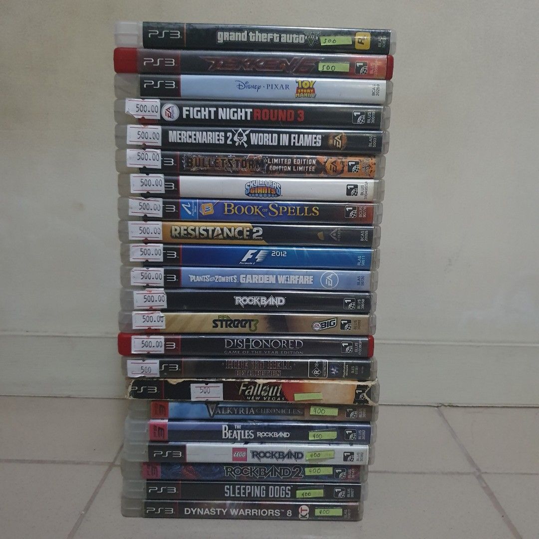 Selling 50+ Sony PS3 Videogames 4/4 Set (Category: PlayStation) located in Quezon City. Submitted by itemsforadoption (Listing ID 1461432707, Image 3). Description: Important note: carousel sellers have limited replies. If I can't reply, feel free to message me on 09338548592 Rfs: Its 2026! Happy New Year! Hoping you have a good year ahead of you! If you have questions feel free to send a message. Though I'll most likely be able to reply from 10a