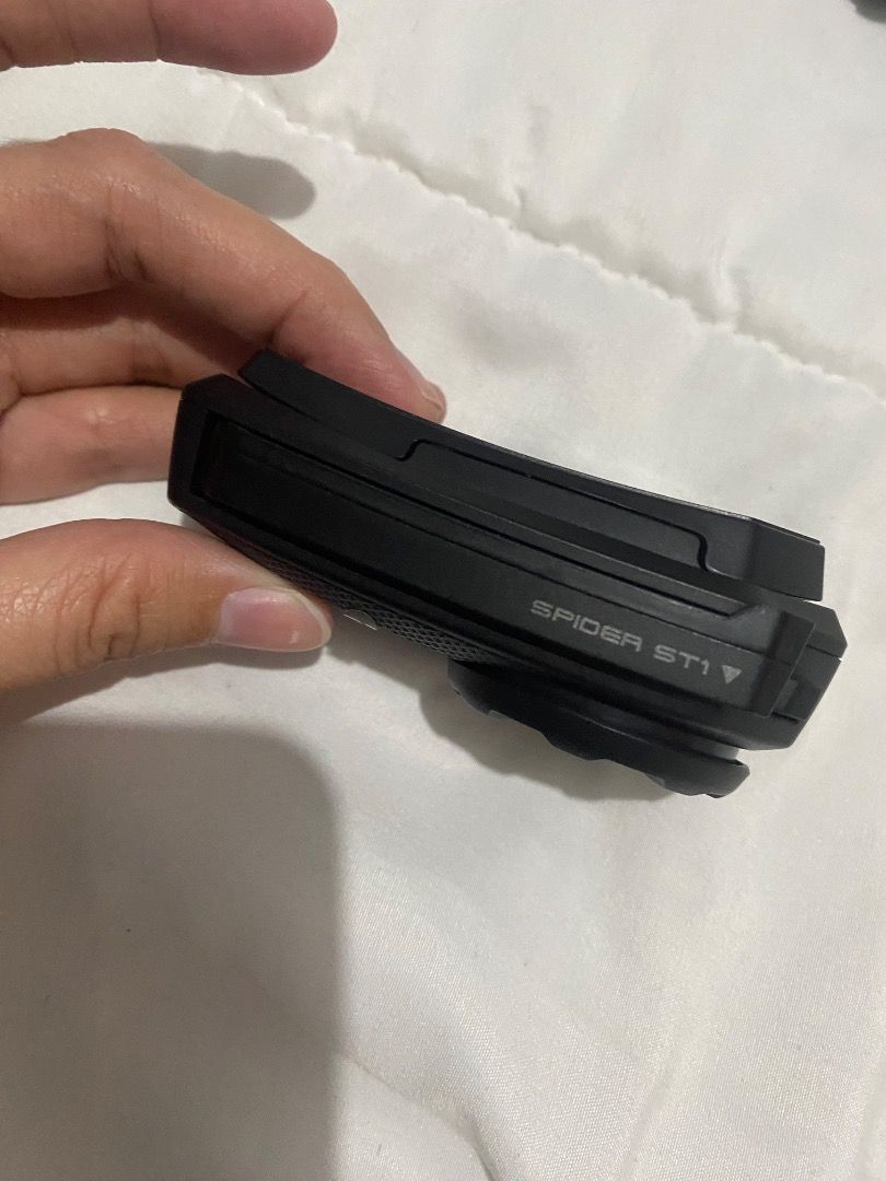 SENA Spider ST1 UNIT Only (Category: Microphones) located in Caloocan City. Submitted by purepenguin.097493 (Listing ID 1461478157, Image 2). Description: - Sena Spider ST1 motorcycle headset - Attaches securely to your helmet - Perfect for calls and music while riding - User-friendly controls for easy operation - Selling because of an upgrade in gear.
