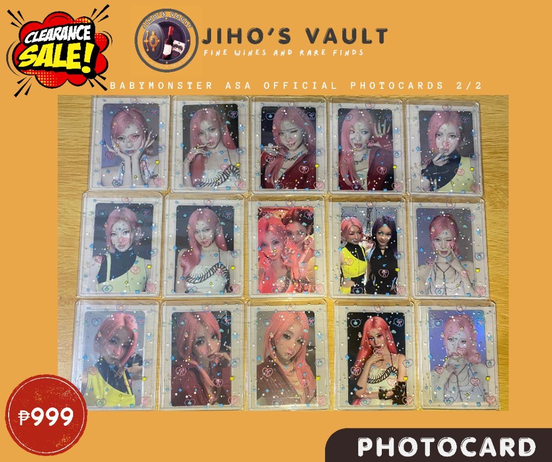 [SET] BABYMONSTER ASA OFFICIAL PHOTOCARDS (29pcs), Toys & Collectibles ...
