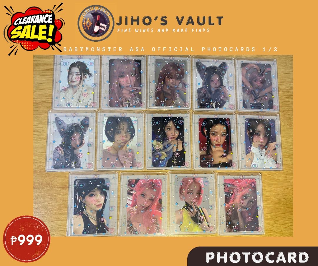 [SET] BABYMONSTER ASA OFFICIAL PHOTOCARDS (29pcs), Toys & Collectibles ...