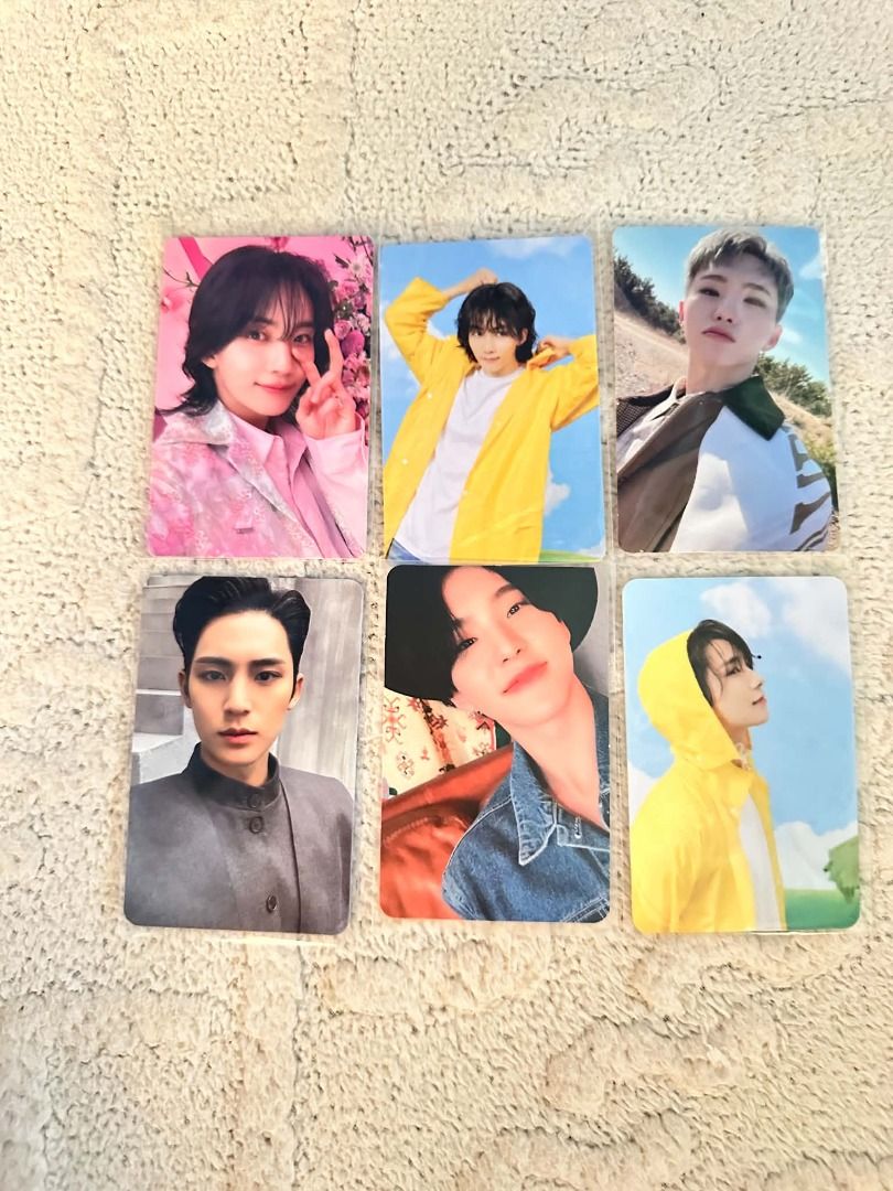 SEVENTEEN PC SET (Jeonghan, Hoshi, Mingyu) (Category: K-Wave Merchandise) located in Angono. Submitted by kypreloveds (Listing ID 1461473362, Image 1). Description: ** dop is okay with 50% nrdp, rembal in 1 week loc: cam sur | mod: jnt | mop: gcash.