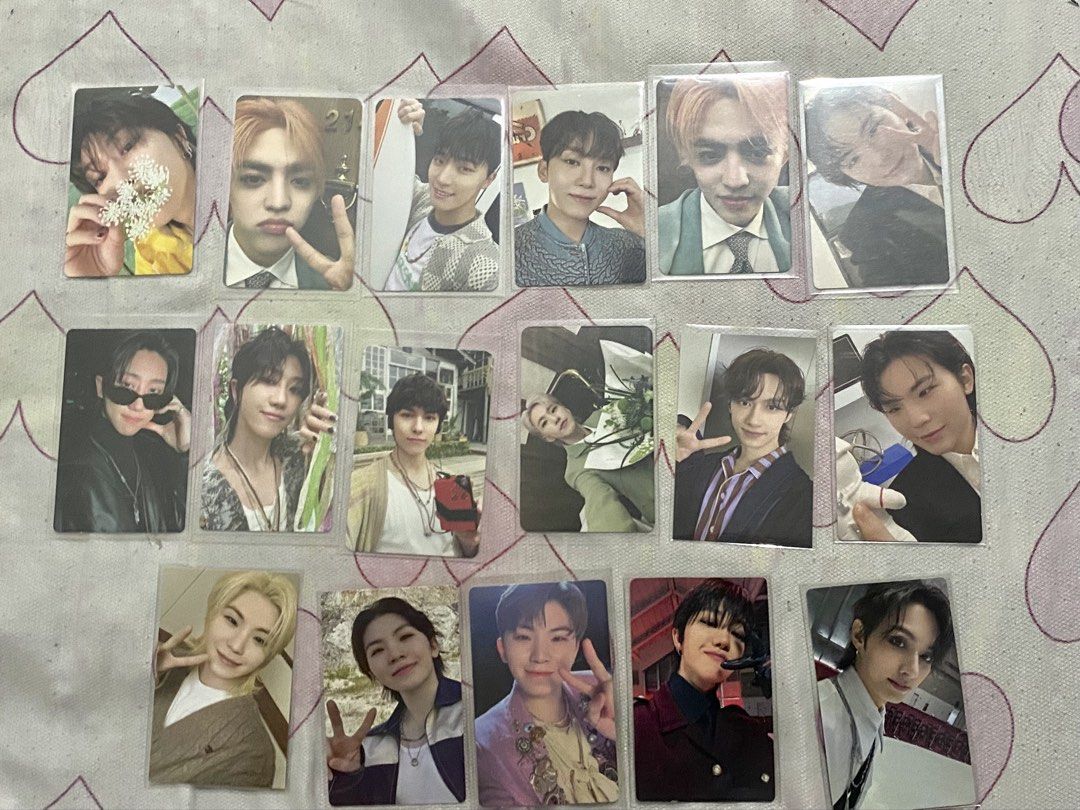 SEVENTEEN Photocards (Category: K-Wave Merchandise) located in Quezon City. Submitted by maruessi (Listing ID 1461524602, Image 1). Description: - Official SEVENTEEN photocards take all for 2200 can tingi 150 each pc rfs: declutter / qs payo / 1 wk dop (50% nrdp) x sensitive, impatient dm to claim // crossposted on twt tags: svt seventeen wts lfb wtb lfs ic ph pc .