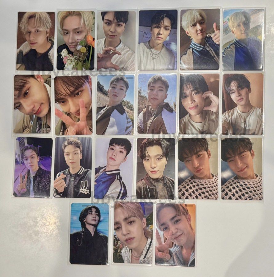 SEVENTEEN PHOTOCARDS (105pcs) (Category: K-Wave Merchandise) located in Manila. Submitted by aaaeiou_ (Listing ID 1461558482, Image 3). Description: WTS LFB SVT full quitting sale - seventeen set 105pcs 7,500 (nego) ↦ payo, can nego terms ↦ ❌ to sensitive (kept sleeved and stored safely in a binder, near-mint to mint condition) ↦ can look for kahati/host hatian ↦ will ship to 1 address only, can do meetups around/near Mandaluyong City 🔖 svt, sev