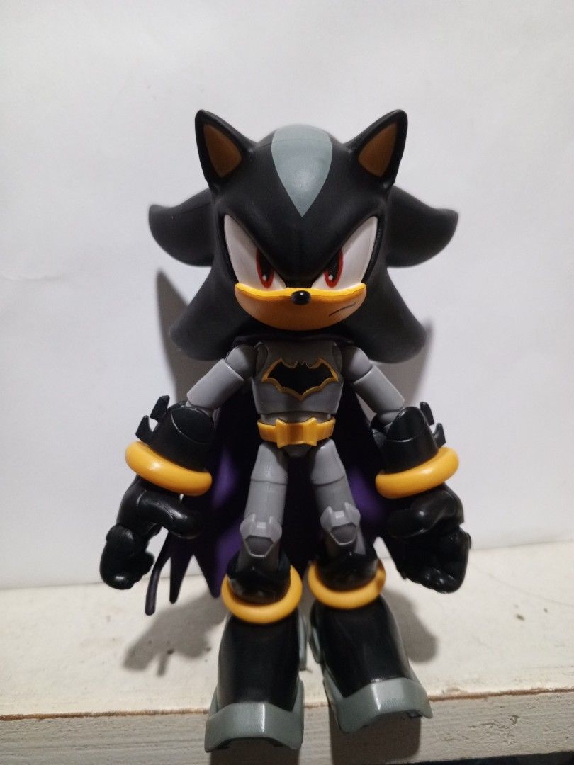 Shadow Batman Action Figure Sonic The Hedgehog x DC Comics (Category: Figurines & Statues) located in Makati City. Submitted by marcie_i (Listing ID 1461506682, Image 1). Description: - Shadow the Hedgehog x Batman Crossover Action Figure - still has box, only taken out once for pictures.